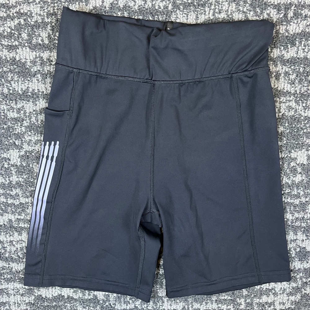 Savage X Fenty Biker Shorts Womens S High Waist Black Graphic Side Pocket